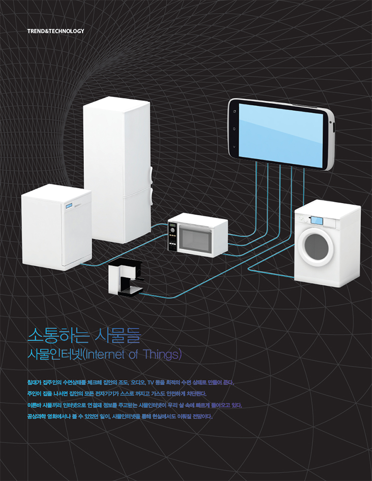¼ÒÅëÇÏ´Â »ç¹°µé »ç¹°ÀÎÅͳÝ(Internet of Things), ħ´ë°¡ ÁýÁÖÀÎÀÇ ¼ö¸é»óŸ¦ Ã¼Å©ÇØ Áý¾ÈÀÇ Á¶µµ, ¿Àµð¿À, TV µîÀ» ÃÖÀûÀÇ ¼ö¸é »óÅ·Π¸¸µé¾î ÁØ´Ù. ÁÖÀÎÀÌ ÁýÀ» ³ª¼¸é Áý¾ÈÀÇ ¸ðµç ÀüÀÚ±â±â°¡ ½º½º·Î ²¨Áö°í °¡½ºµµ ¾ÈÀüÇÏ°Ô Â÷´ÜµÈ´Ù.À̸¥¹Ù »ç¹°³¢¸® ÀÎÅͳÝÀ¸·Î ¿¬°áµÅ Á¤º¸¸¦ ÁÖ°í¹Þ´Â »ç¹°ÀÎÅͳÝÀÌ ¿ì¸® »î ¼Ó¿¡ ºü¸£°Ô µé¾î¿À°í ÀÖ´Ù.°ø»ó°úÇÐ ¿µÈ¿¡¼³ª º¼ ¼ö ÀÖ¾ú´ø ÀÏÀÌ, »ç¹°ÀÎÅͳÝÀ» ÅëÇØ Çö½Ç¿¡¼µµ ÀÌ·ïÁú Àü¸ÁÀÌ´Ù. ¼ÒÅëÇÏ´Â »ç¹°µé »ç¹°ÀÎÅͳÝ(Internet of Things), ħ´ë°¡ ÁýÁÖÀÎÀÇ ¼ö¸é»óŸ¦ Ã¼Å©ÇØ Áý¾ÈÀÇ Á¶µµ, ¿Àµð¿À, TV µîÀ» ÃÖÀûÀÇ ¼ö¸é »óÅ·Π¸¸µé¾î ÁØ´Ù. ÁÖÀÎÀÌ ÁýÀ» ³ª¼¸é Áý¾ÈÀÇ ¸ðµç ÀüÀÚ±â±â°¡ ½º½º·Î ²¨Áö°í °¡½ºµµ ¾ÈÀüÇÏ°Ô Â÷´ÜµÈ´Ù.À̸¥¹Ù »ç¹°³¢¸® ÀÎÅͳÝÀ¸·Î ¿¬°áµÅ Á¤º¸¸¦ ÁÖ°í¹Þ´Â »ç¹°ÀÎÅͳÝÀÌ ¿ì¸® »î ¼Ó¿¡ ºü¸£°Ô µé¾î¿À°í ÀÖ´Ù.°ø»ó°úÇÐ ¿µÈ¿¡¼³ª º¼ ¼ö ÀÖ¾ú´ø ÀÏÀÌ, »ç¹°ÀÎÅͳÝÀ» ÅëÇØ Çö½Ç¿¡¼µµ ÀÌ·ïÁú Àü¸ÁÀÌ´Ù.